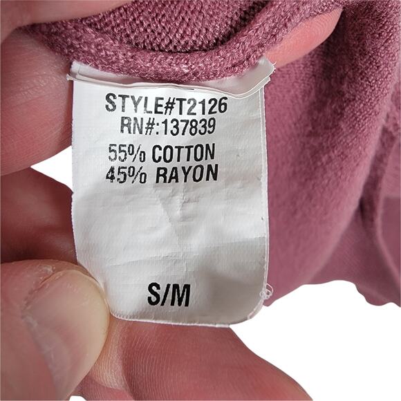 Dreamer Womens Mauve/ Dusty Rose Oversized Sweater Size Sm/Med - Picture 4 of 6